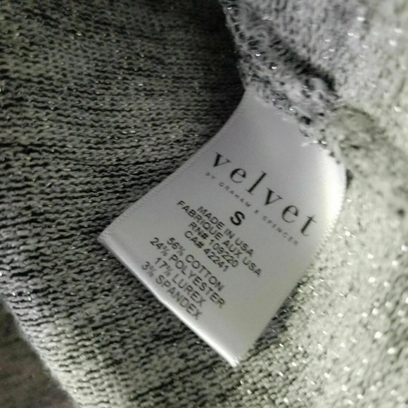 VELVET Graham & Spencer Dolman Sleeve Top Metalic - Picture 7 of 8